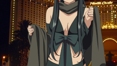 Brunettes long hair Anime