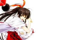 Brunettes miko Anime