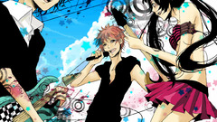 Brunettes Music pink hair