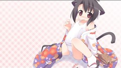 Brunettes nekomimi animal ears