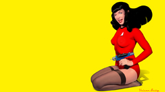 Brunettes nipples woman Guns