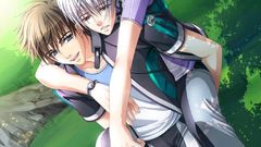 Brunettes outdoors Anime anime