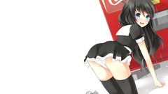 Brunettes panties blue eyes