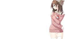 Brunettes panties brown eyes