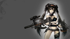Brunettes panties cyborgs weapons