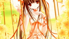 Brunettes panties dress red