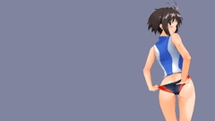 Brunettes panties ecchi ass