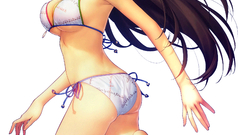 Brunettes panties ecchi blue