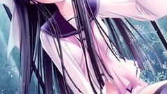 Brunettes panties ecchi school