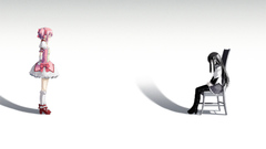 Brunettes pink hair mahou