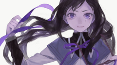 Brunettes purple mahou shoujo