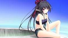 Brunettes red eyes elves