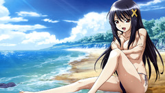 Brunettes red eyes kono