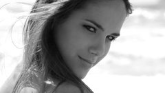 Brunettes Roberta Murgo grayscale