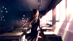 Brunettes school uniforms anime