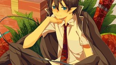 Brunettes school uniforms Anime