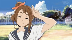 Brunettes school uniforms hyouka sawakiguchi misaki hair ribbons