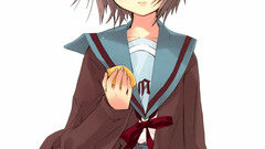 Brunettes school uniforms nagato