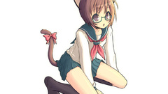 Brunettes school uniforms skirts