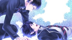 Brunettes school uniforms yaoi