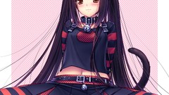 Brunettes spread legs tails