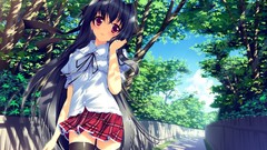 Brunettes stockings school uniforms