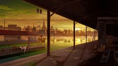 Brunettes sunset cityscapes telescope