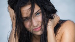 Brunettes supermodels Anja Zeidler