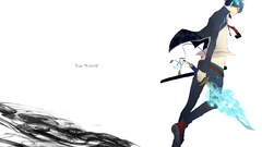 Brunettes tails flames smoke