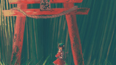 Brunettes tails nature touhou