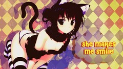 Brunettes tails panties stockings