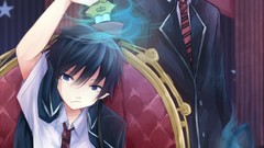 Brunettes tails school uniforms