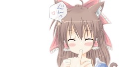 Brunettes tails touhou nekomimi