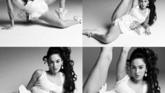 Brunettes tattoos floor woman