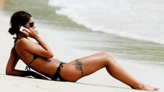 Brunettes tattoos woman bikini