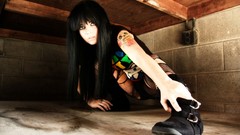 Brunettes tattoos woman emo