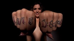 Brunettes tattoos woman Kayla-Jane