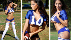 Brunettes tattoos woman panties