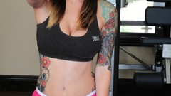 Brunettes tattoos woman young