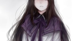 Brunettes tears long hair