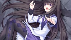 Brunettes tights mahou shoujo