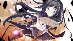 Brunettes tights mahou shoujo