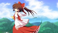 Brunettes touhou brown eyes