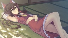 Brunettes touhou brown eyes
