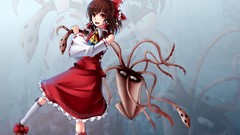 Brunettes touhou brown eyes