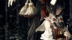 Brunettes touhou dark blue