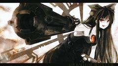 Brunettes touhou dress long