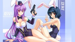 Brunettes touhou Guns cleavage