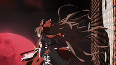 Brunettes touhou long hair