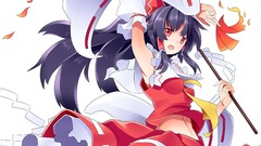 Brunettes touhou long hair